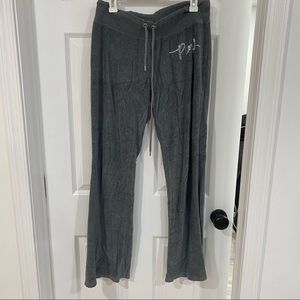 Pink grey sweats with back pockets